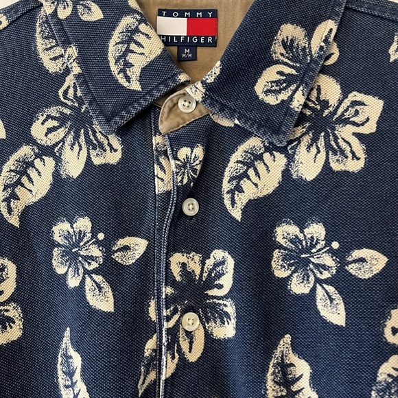 Tommy Hilfiger Men’s Floral Polo Shirt - Picture 8 of 9
